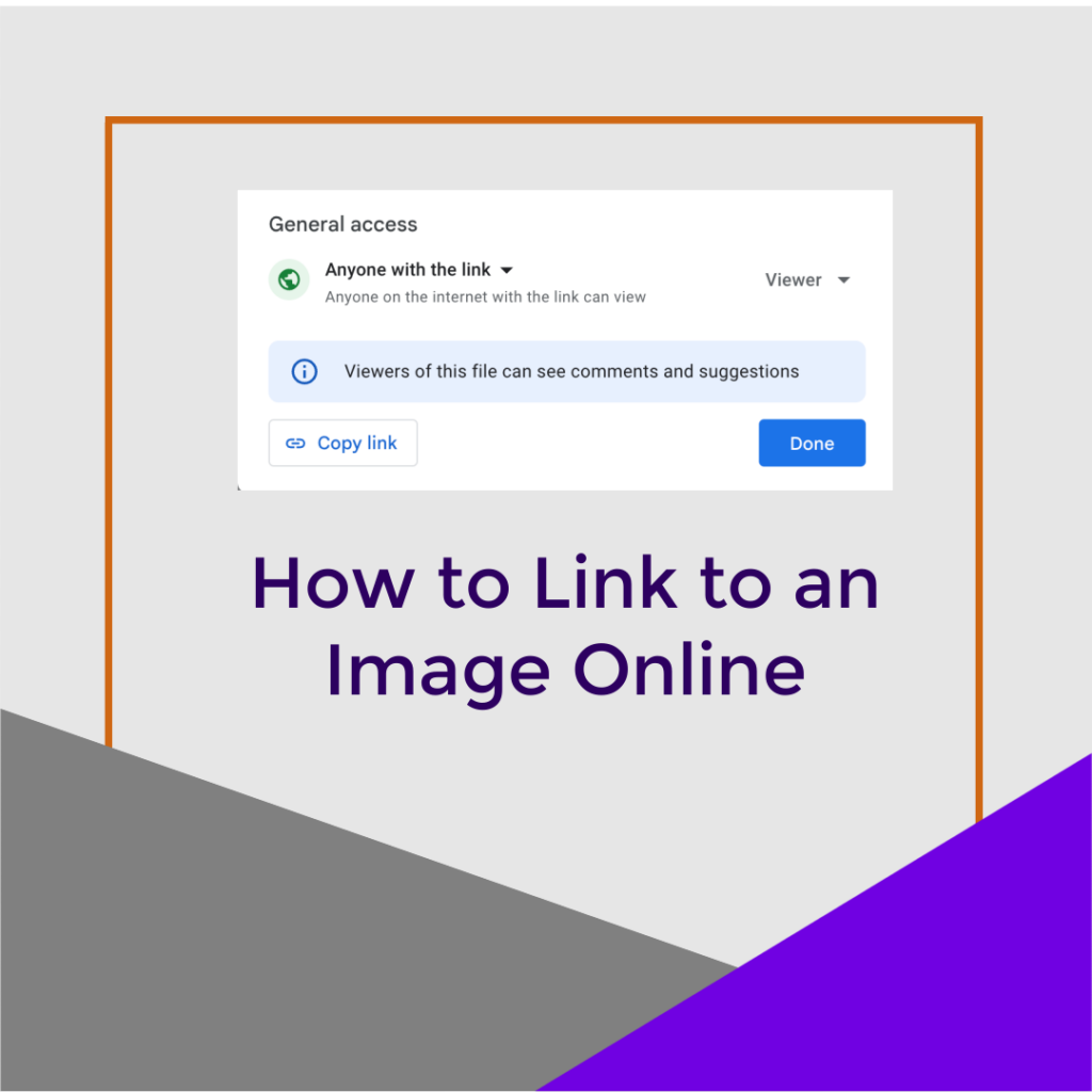 Featured Image reads How to Link to an Image Online